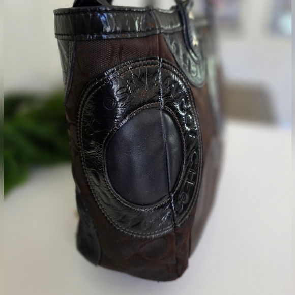 Coach Circle Patchwork Y2K East-West Tote Mixed Leathers - Picture 6 of 15